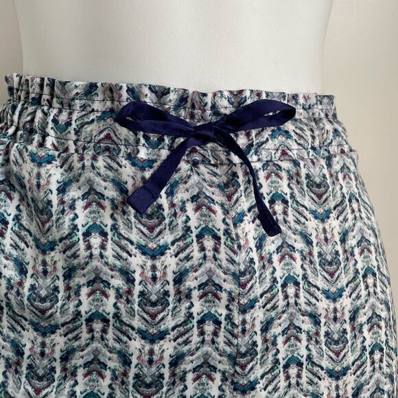 Victoria Secrets Geometric Tribal Striped Pajama Shorts Blue S/P - Picture 3 of 8